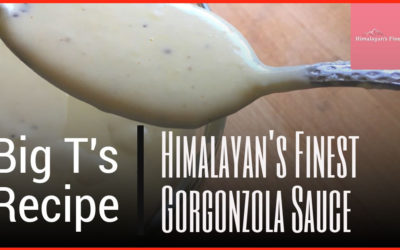 Gorgonzola sauce w/ Himalayan’s Finest Pink Salt