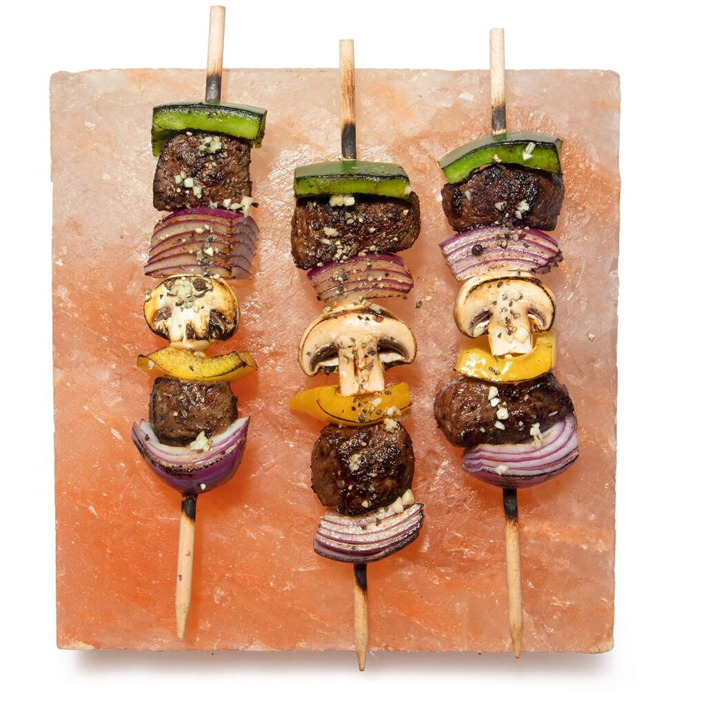 Camerons Himalayan Pink Salt Block for Grilling (8x8) - Barbecue Grill Slab Maintains Even Temperature Hot or Cold - Naturally Adds Salty Flavor to Cooking - Barbecue Grilling  Cookout Essential