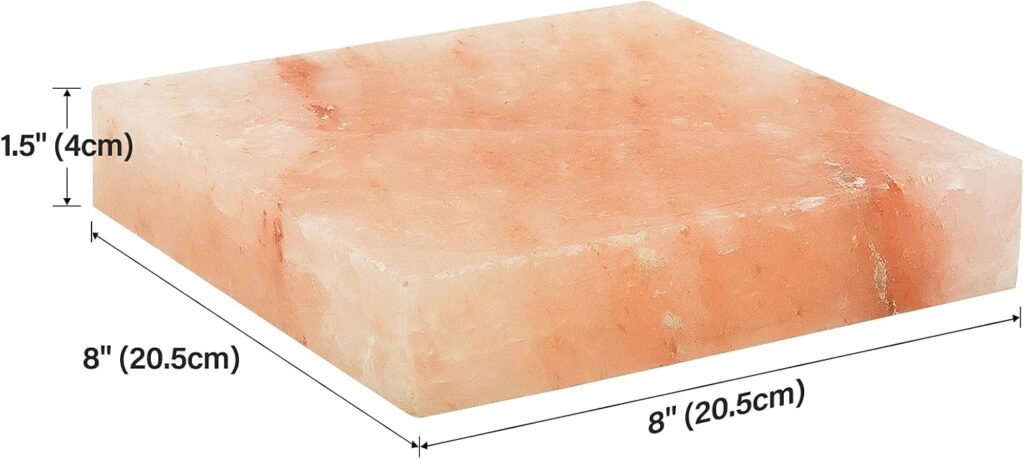 onlyfire Himalayan Salt Block Cooking Plate 12 X 8 X 1.5 for Cooking, Grilling, Cutting and Serving