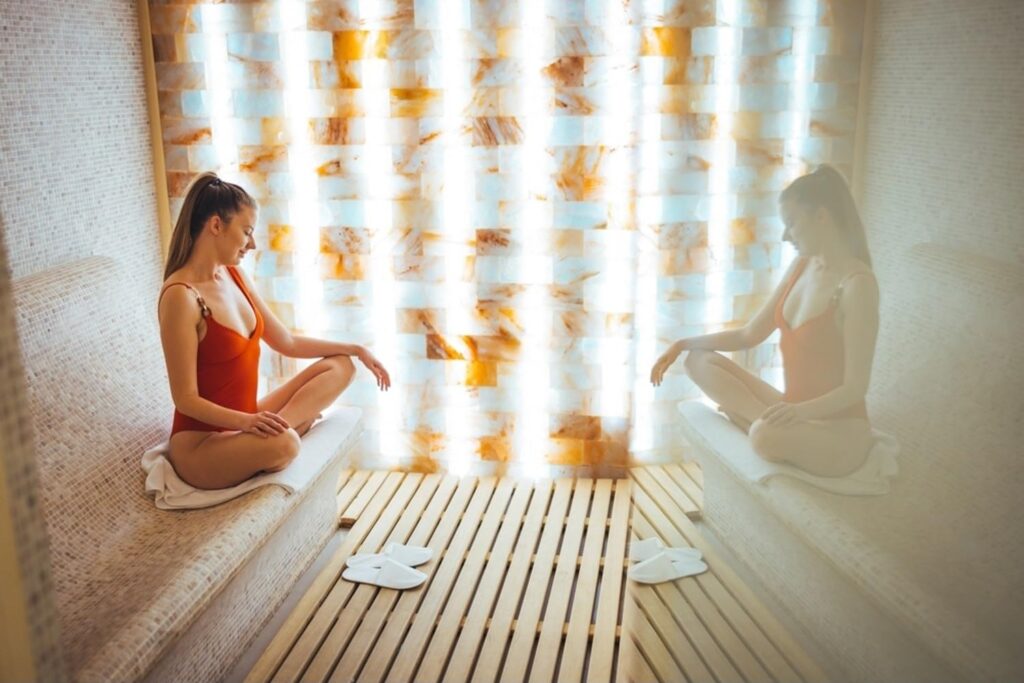 SALT N SOUL Himalayan Salt Tile 8x4x1 | Himalayan Salt Block For Sauna | Himalayan Salt Brick for Spa, Dry Age, and Home Decor. (10)