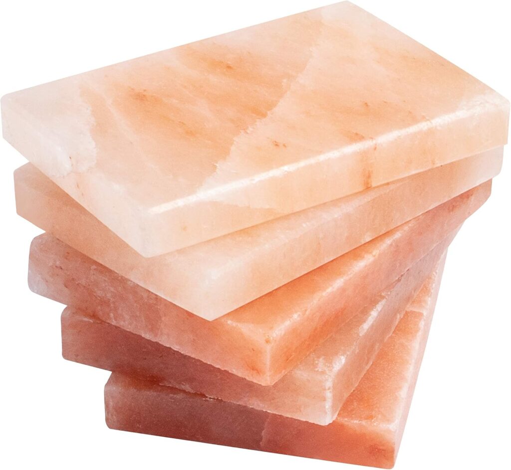 Spantik Himalayan Salt Block Cooking Plate 12 x 8 x 1.5 Inch for Cooking Grilling Cutting and Serving Food Grade Rock Salt Stone Unique Gifts for Smoker Griller Men Women Fathers  Cooks